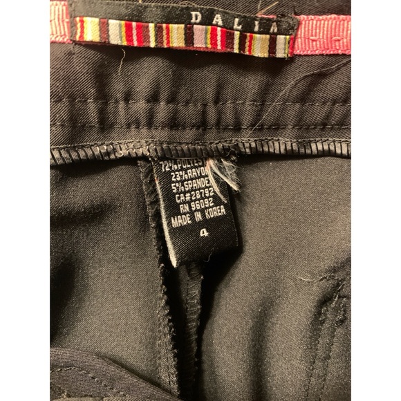 Dalia Cropped Cuffed Trousers Side Buttons Womens Size 4 - Picture 3 of 5